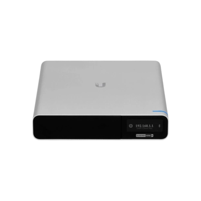 Ubiquiti Cloud Key SSD Minio servidor Unifi Controller - Material de la carcasa: Aluminio anodizado Hardware – Procesador: Chip basado en Arm® Cortex-A53® de ocho núcleos - Interfaz de gestión: Ethernet Bluetooth Interfaz de red (1) puerto GbE RJ45 – Memo
