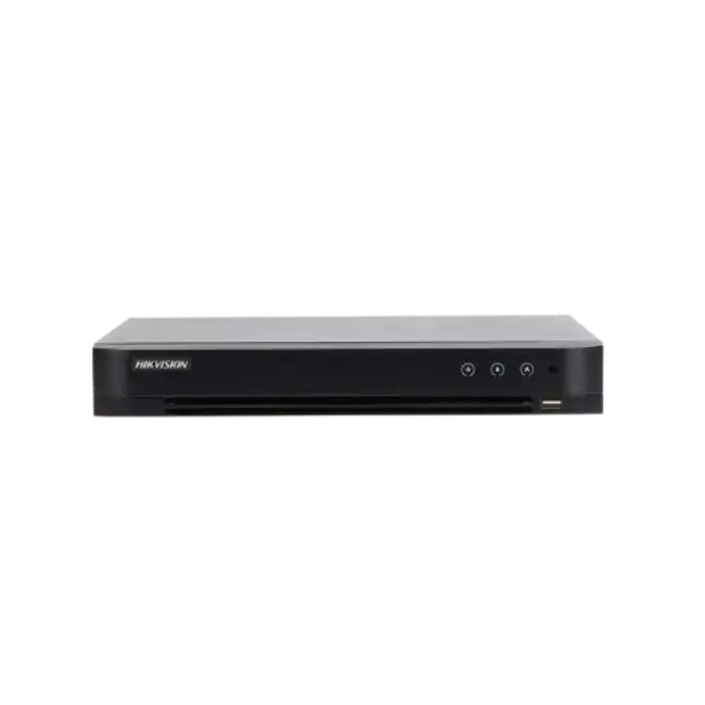 Hikvision - AcuSense DVR - 8 Video Channels - Networked - 4 ALM 5 Signals Input 1080p 1U