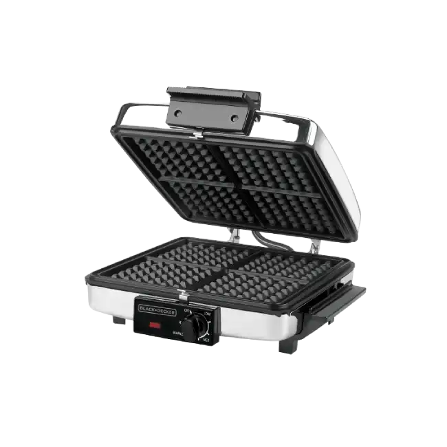 Waflera Black+Decker G49TD 4 Rodajas Acero