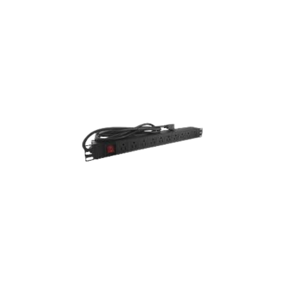 Regleta PDU Nextlink GI-USA(15)-10 10 tomas Horizontal Para Gabinete 110VAC 15A-4