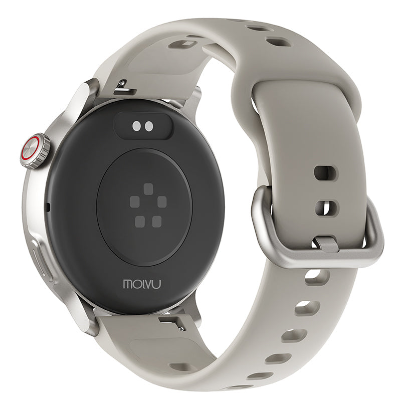 RELOJ T8 GRIS + PULSERA VELCRO ROJO-4