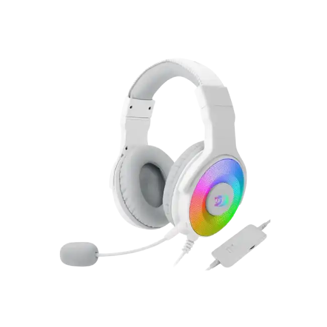 Headset Gaming Redragon Pandora H350W RGB 3.5mm Con Microfono Color Blanco-2