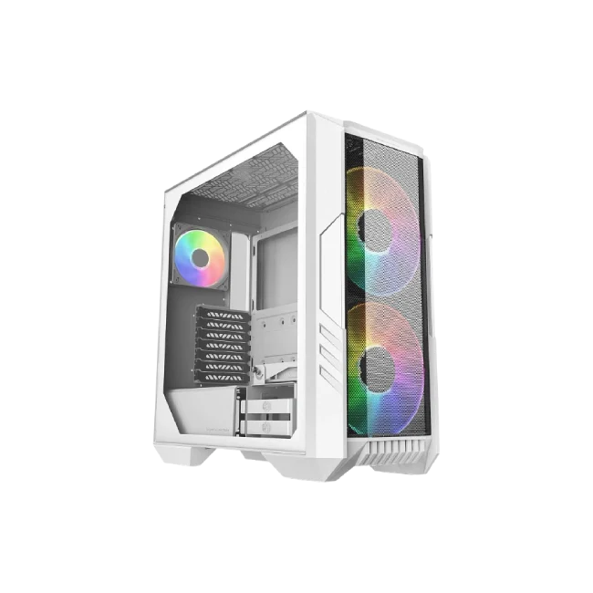 Case Cooler Master HAF 500 H500-WGNN-S00 Panel Frontal de Malla Ventilador ARGB Vidrio Templado Color Blanco-1