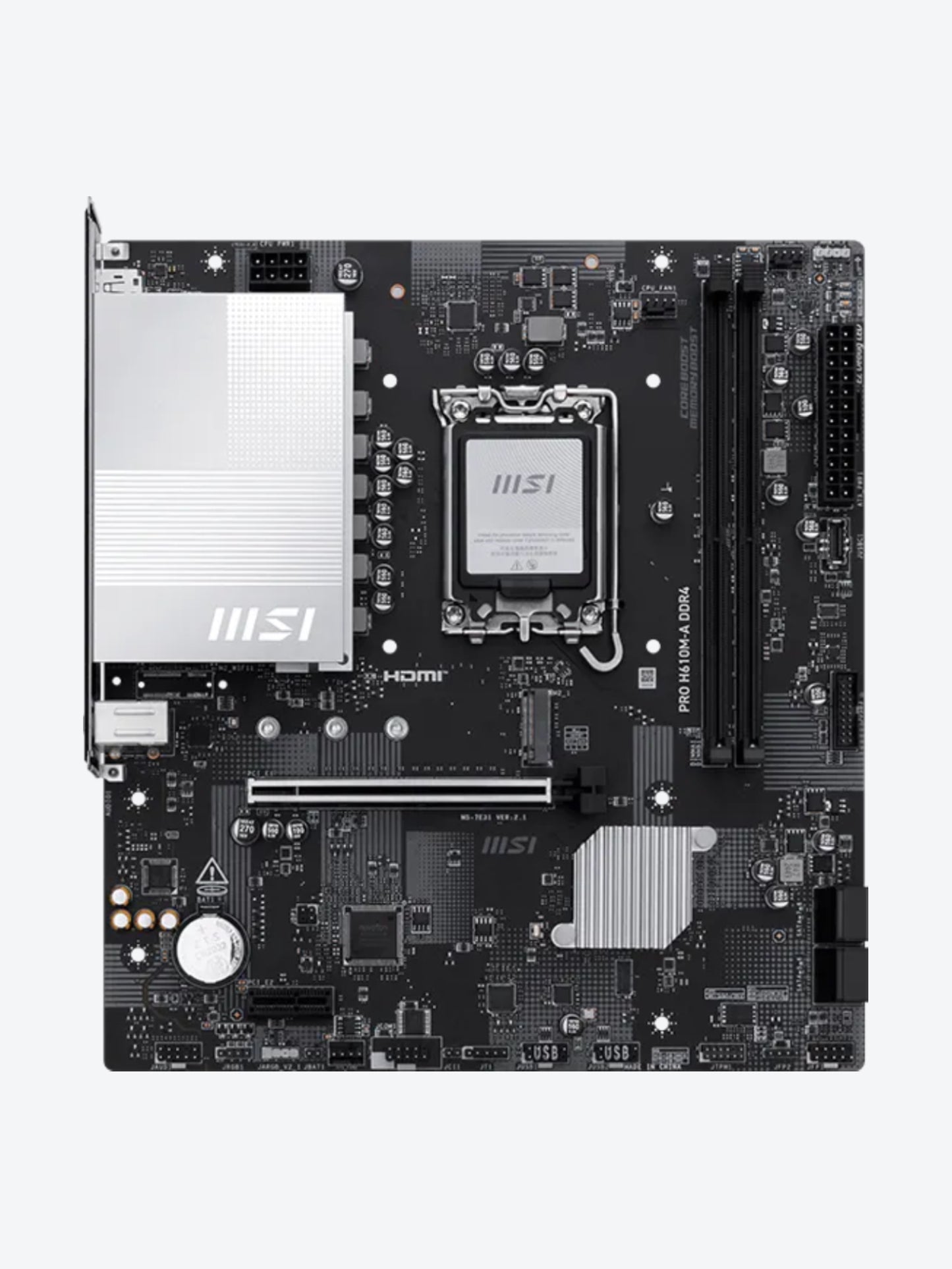 TARJETA MADRE MSI PRO H610M-A DDR4 LGA 1700 MICRO ATX 2.5G LAN 911-7E31-002 NEGRO-1