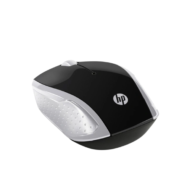 HP 200 - Ratón - diestro y zurdo - óptico - inalámbrico - 2.4 GHz - receptor inalámbrico USB - plata - para Pavilion 24, 27, 590, 595, TP01-2
