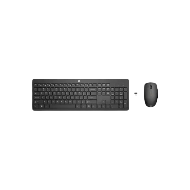HP - Keyboard and mouse set - Wireless - Black-1