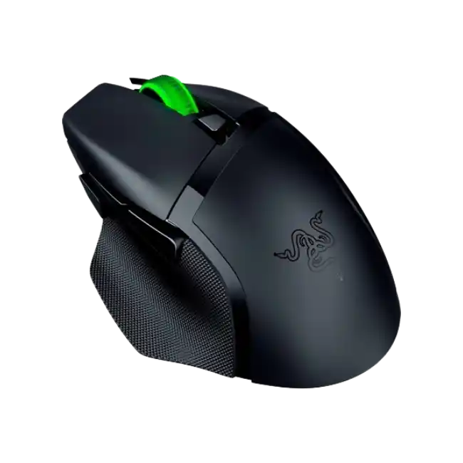 Razer Basilisk V3 X HyperSpeed - Ratón - ergonómico - diestro - óptico - 7 botones - inalámbrico - Bluetooth, 2.4 GHz - receptor inalámbrico USB-1