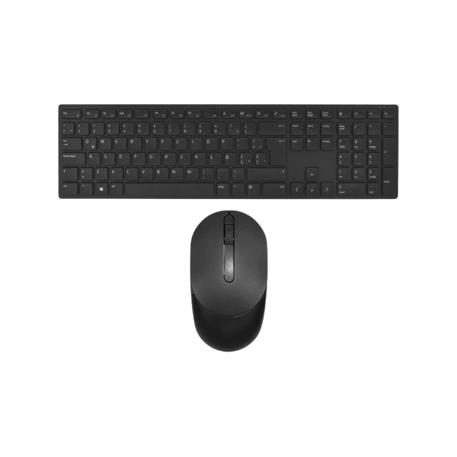 Dell - Keyboard and mouse set - Spanish - Wireless - KM5221W (Brown Box)