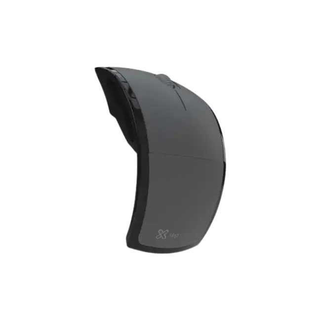 Klip Xtreme - Mouse - 2.4 GHz - Wireless - Gray - Foldable - 1000dpi