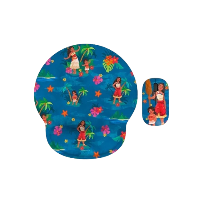 Xtech - XTM-DKT3MO - Mouse and mouse pad kit - 2.4 GHz - Wireless - Moana 2 KT3MO - Disney Moana 2 and sister-1