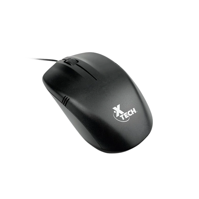 Xtech - XTM-206 - Mouse - USB - Wired - Black - Ambidextrous 3Button 1200 dpi-2