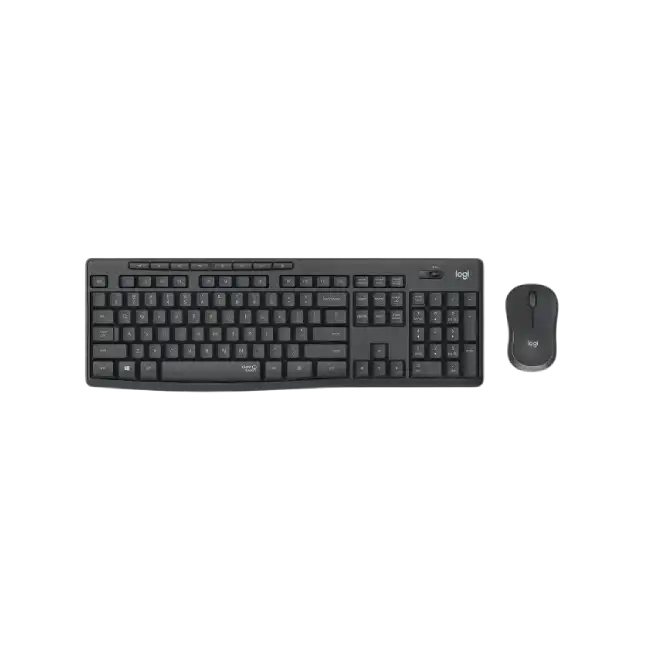 Logitech MK295 Silent - Juego de teclado y ratón - inalámbrico - 2.4 GHz - Black