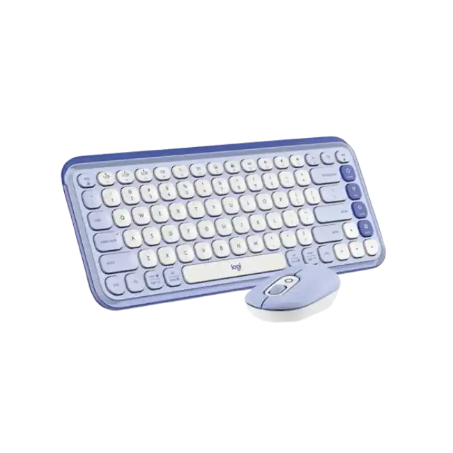 Logitech Pop Icon Combo - Keyboard and mouse set - Spanish (Latin American) - Lilac-2
