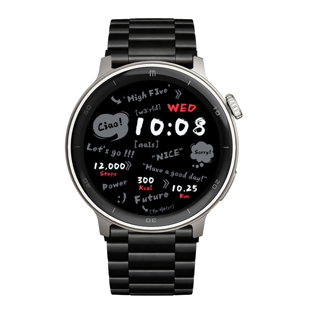 RELOJ T8 GRIS + PULSERA INOX X2-1