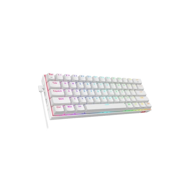 Teclado Gaming Redragon Draconic K530W RGB Inalambrico Mecanico Color Blanco