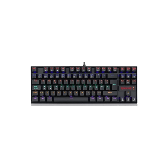 Teclado Gaming Redragon Kumara K552 USB Mecanico Español Color Negro Switch Rojo