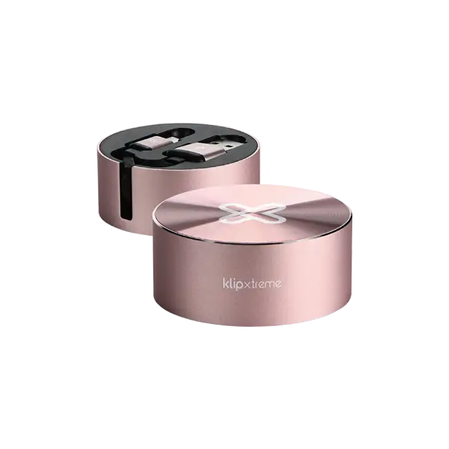 Cable Klip Xtreme KAC-110RG USB C - USB A Retractil 1 Metro Color RoseGold-3