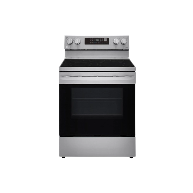 Estufa Electrica LG 30" 5 Hornillas Con AirFryer LREL6323S-3