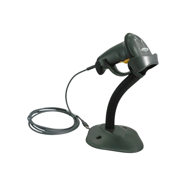 Escarner de Codigo de Barras Zebra Symbol LS2208 USB Decodificado Con Base-2