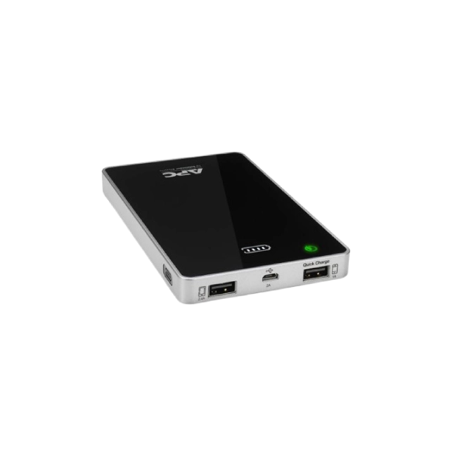 APC Mobile Power Pack, 6000 mAh Li-polymer, Quick Charge 2.0, Black-3