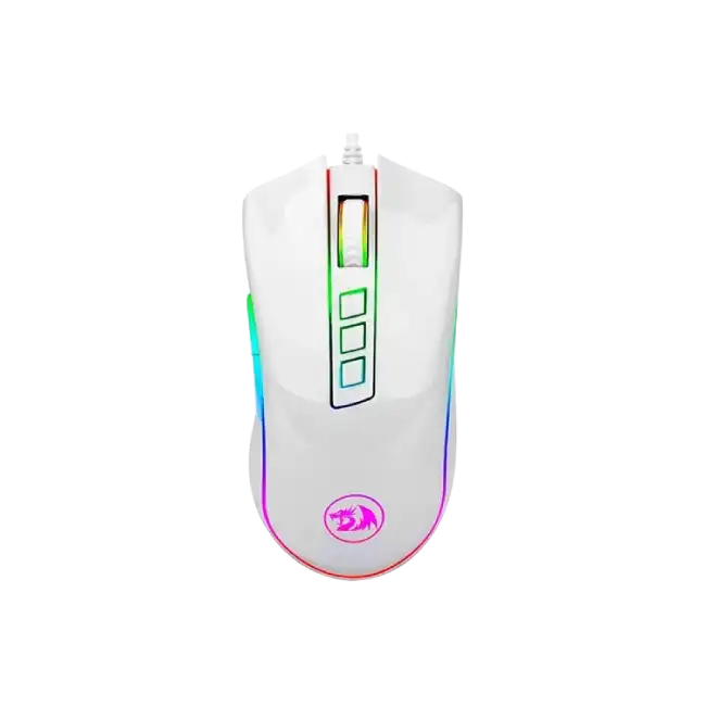 Mouse Gaming Redragon Cobra Chroma M711 RGB USB Color Blanco-1