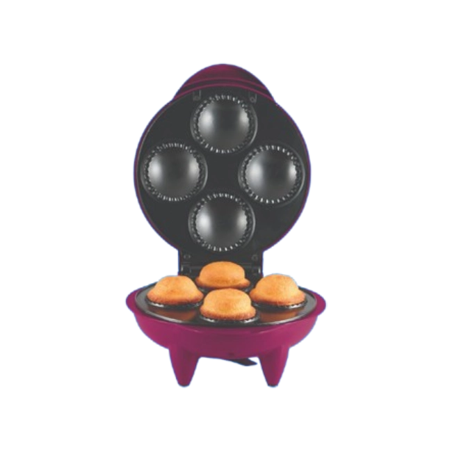Maquina Para CupCake Taurus 1200W Capacidad para 4 Unidades Facil y Rapido Antiadherente