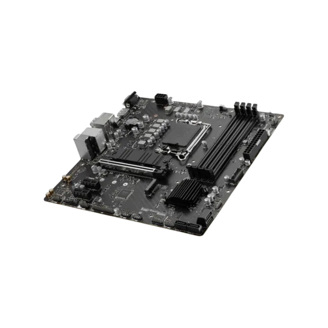 MSI - PRO B760M-P - Motherboard - ATX - LGA1700 Socket - AMD 740G - para Core i5 - AMD Radeon 520 - None-4