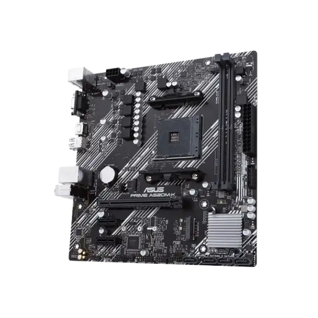 ASUS PRIME A520M-K - Placa base - micro ATX - Socket AM4 - AMD A520 Chipset - USB 3.2 Gen 1 - Gigabit LAN - Tarjeta gráfica (CPU necesaria) - HD Audio (8-canales)-2