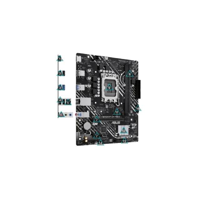 ASUS - Motherboard - PRIME H610M-F D4 R2.0-2
