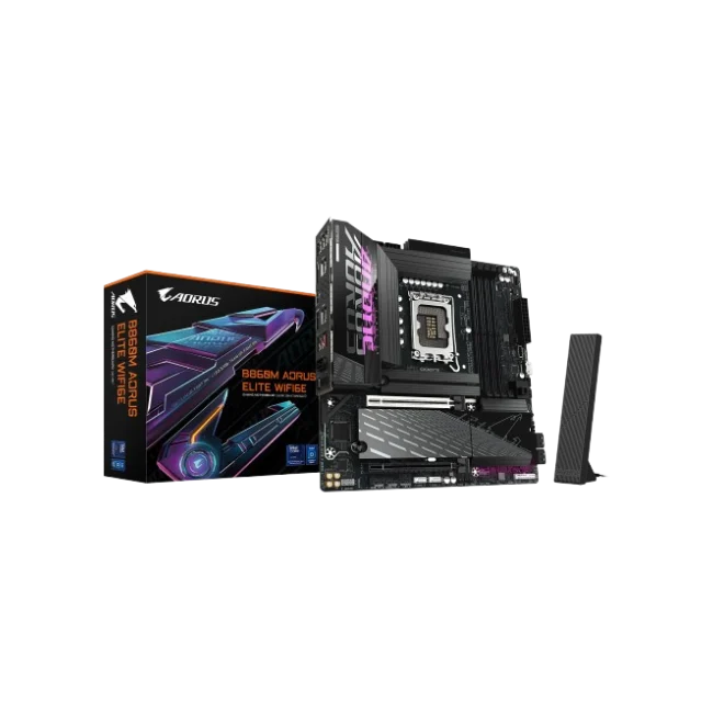 AORUS - Motherboard - Micro ATX - LGA1851 - Intel B860 - para Intel Ultra series - None - B860M A ELITE WIFI6E-1