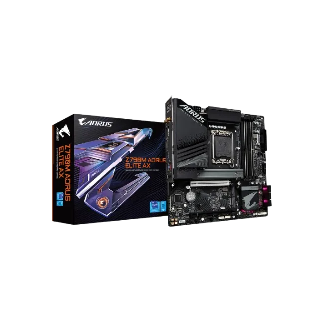 AORUS - Motherboard - Micro ATX - LGA1700 Socket - Intel Z790 - para Celeron / para Pentium Gold / para Core i3 / para Core i5 / para Core i7 / para Core i9 - Intel HD Graphics - None-3