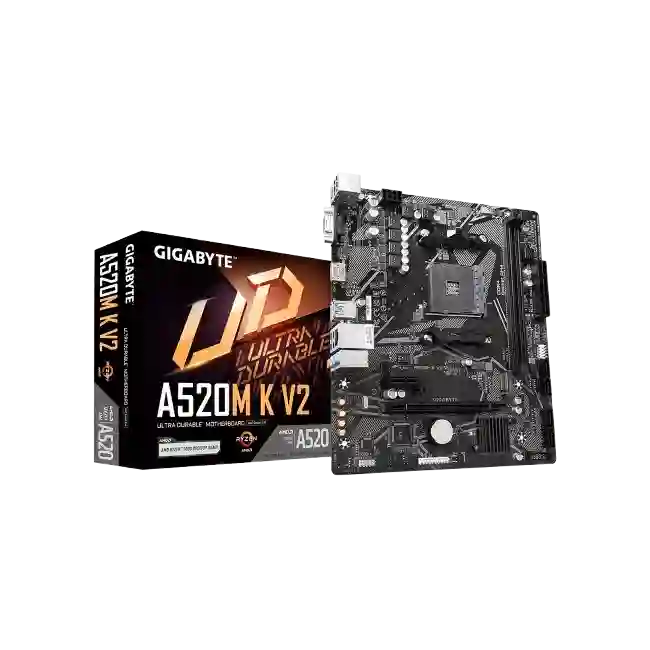 Gigabyte - Motherboard - Micro ATX - Socket AM4 - AMD A520 - para Ryzen 5 / para Ryzen 3 / para Ryzen 7 - None-4