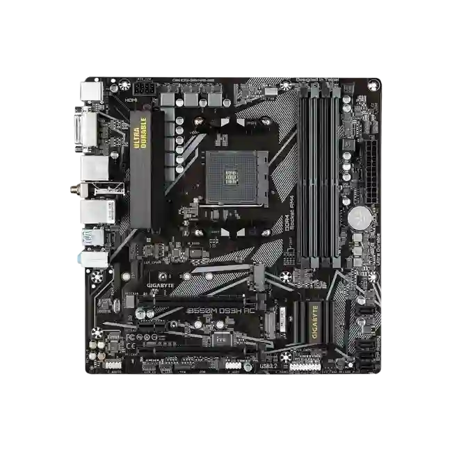 Gigabyte - Motherboard - B550M DS3H AC R2 DDR4 4 DIMM S