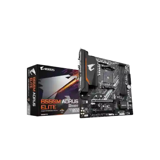 Gigabyte - Motherboard - Micro ATX - Socket AM4 - AMD B550 - para Ryzen 3 / para Ryzen 5 / para Ryzen 7 / para Ryzen 9 - AMD Radeon - None-1