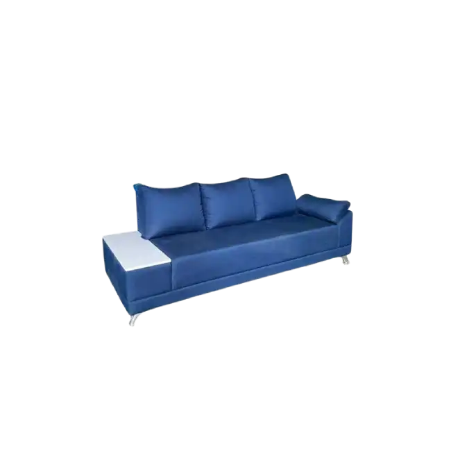 Sillon de 3 Plazas MG-MS-054 Con Base de Acero Inoxidable Color Negro