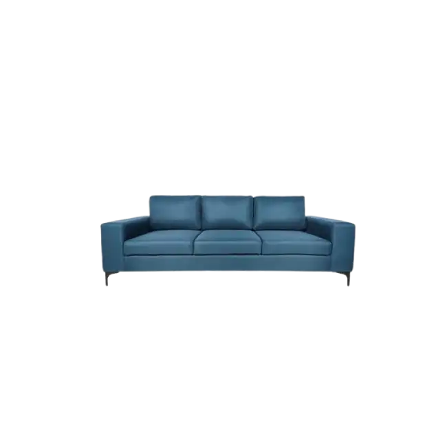 Sillon de 3 Plazas MG-MS-054 Con Base de Acero Inoxidable Color Negro-2