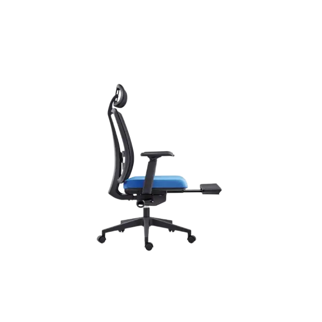 Silla MG-WB-001-A2-WH De Mesh y Tela Con Respaldo Alto y Reposa Cabeza Color Gris con Asiento Rojo-2