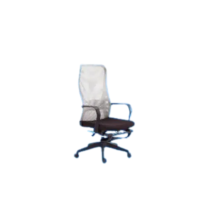 Silla Ejecutiva MG-WB-007-A1-BK De Tela Con Respaldo Color Gris con Asiento Negro