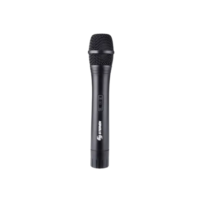 Microfono Steren inalambrico y receptor MIC-285R con bateria recargable Color Negro