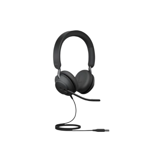 Jabra Evolve2 40 SE MS Stereo - Auricular - en oreja - cableado - USB-A - aislamiento de ruido - Certificado para Equipos de Microsoft-4