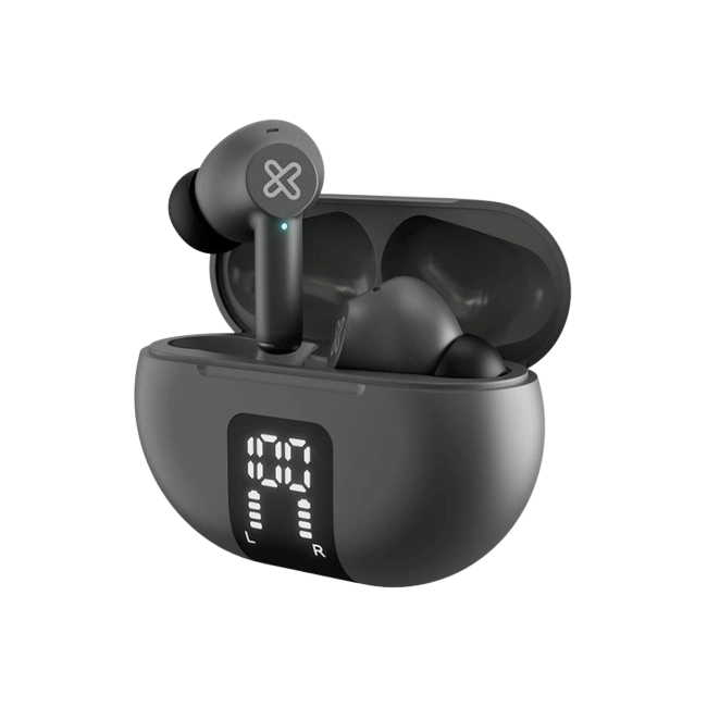 Klip Xtreme - True wireless earphones - Para Phone / Para Portable electronics / Para Tablet - Wireless - 22Hrs ANC Gray-1