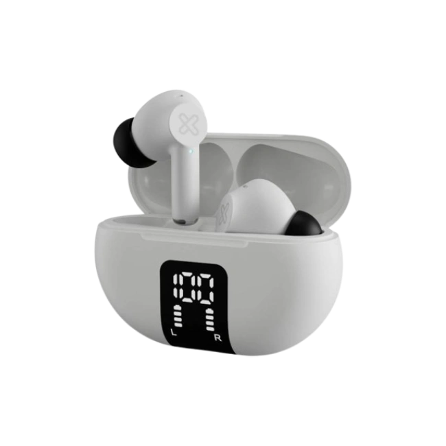 Klip Xtreme - True wireless earphones - Para Phone / Para Portable electronics / Para Tablet - Wireless - 22Hrs ANC White