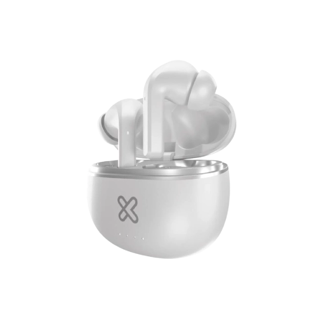 Klip Xtreme - True wireless earphones - Para Phone / Para Portable electronics / Para Tablet - Wireless - 17Hrs IPX White