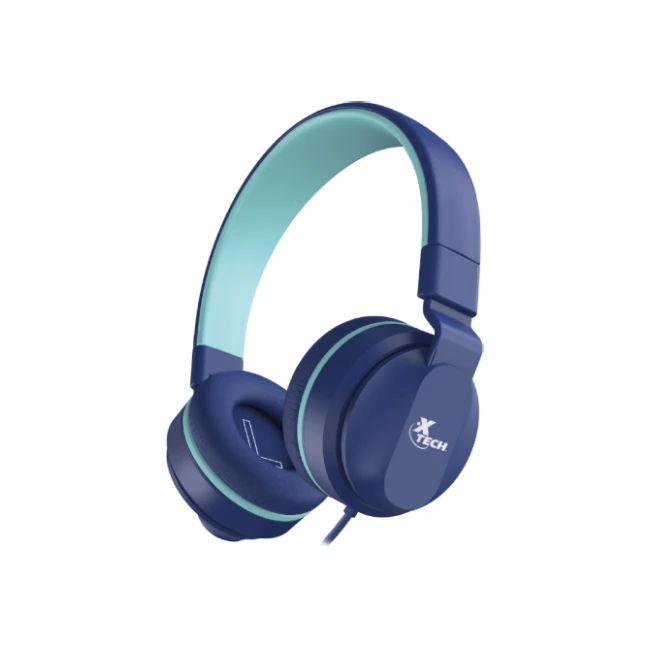Xtech XTH-356 - Headphones with microphone - Para Tablet / Para Portable electronics / Para Cellular phone - Wired - Avid for Kids Blue-4
