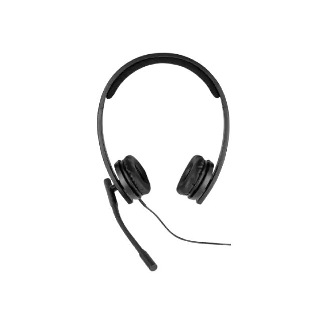 Logitech H570e Wired Headset, Stereo Headphones with Noise-Cancelling Microphone, USB, in-Line Controls with Mute Button, Indicator LED, PC/Mac/Laptop - Black - Auricular - en oreja - cableado - USB - Certificado para Skype Empresarial, con certificación-3