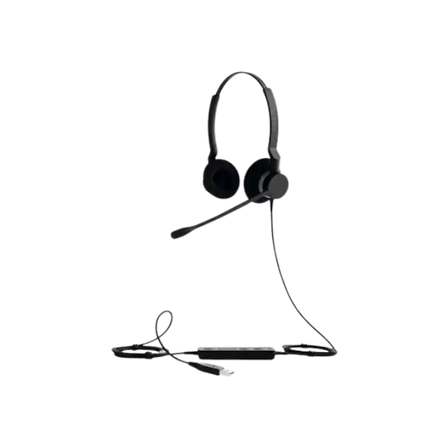 Logitech H570e Wired Headset, Stereo Headphones with Noise-Cancelling Microphone, USB, in-Line Controls with Mute Button, Indicator LED, PC/Mac/Laptop - Black - Auricular - en oreja - cableado - USB - Certificado para Skype Empresarial, con certificación-4