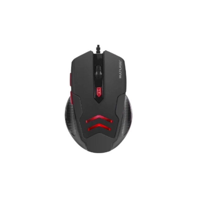 COMBO MOUSE 3200DPI Y MOUSEPAD NEGRO CON ROJO-6