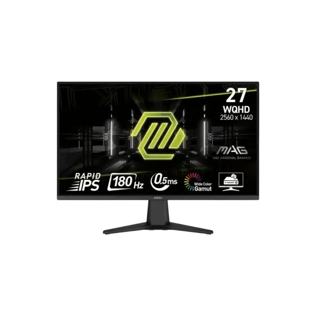 MSI MAG 275QF - QLED monitor - 27" - 2560 x 1440 - Fast IPS - DisplayPort / HDMI - Black - WQHD