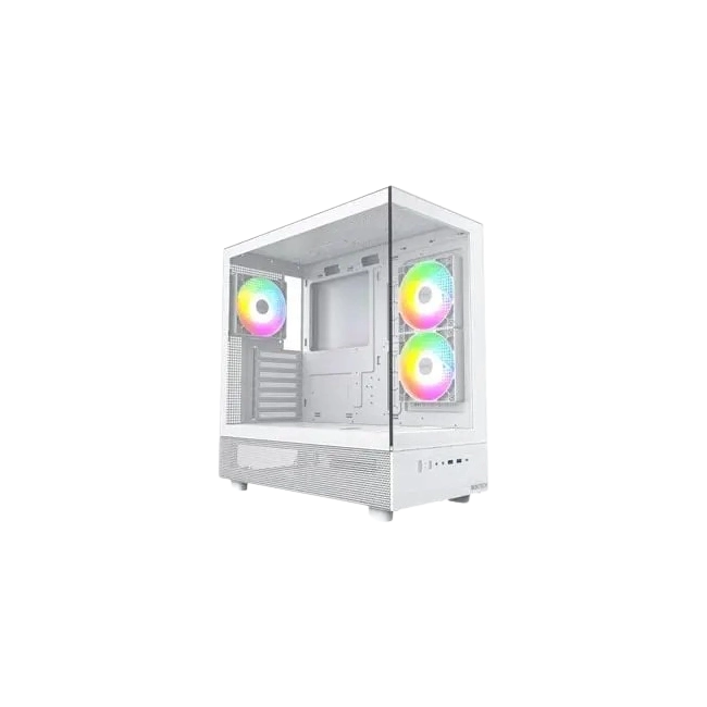 CASE MONTECH FLYER MEDIA TORRE CON 2 VENTILADORES COLOR BLANCO-2