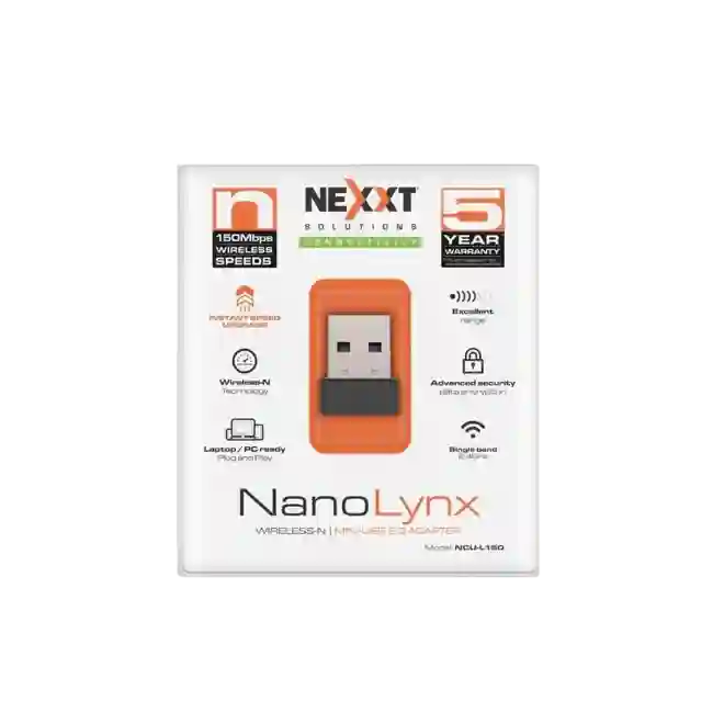 Adaptador WIFI Nexxt NCU-L150 NanoLynx USB 150Mbps Nano-4